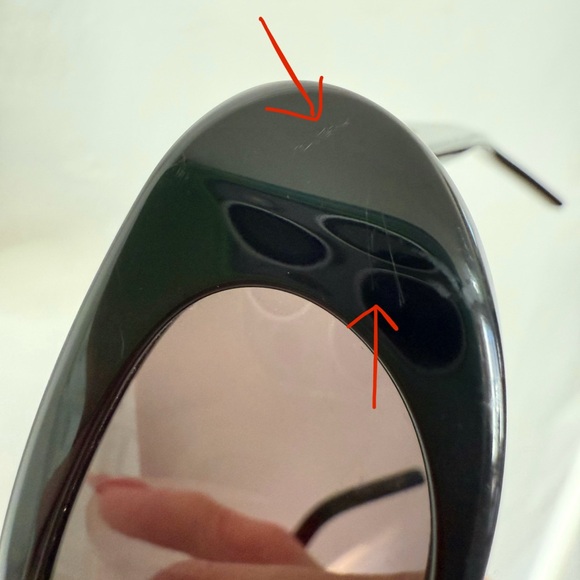 YSL SAINT LAURENT SL 557 BLACK CAT EYE OVAL SUNGLASSES - Picture 11 of 16